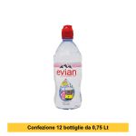 Acqua Evian push e Pull lt.0,75×12 Bottiglie in Plastica